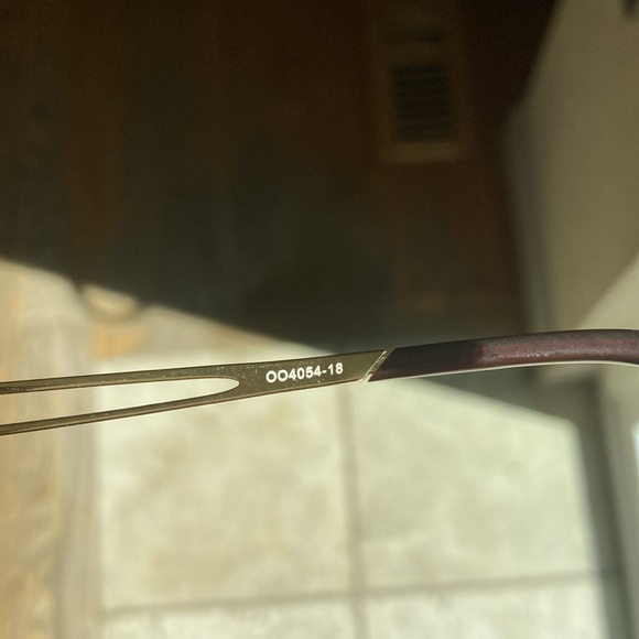 Oakley Gold Aviator Sunglasses caveat model unisex non polar 24k lens - Picture 8 of 10